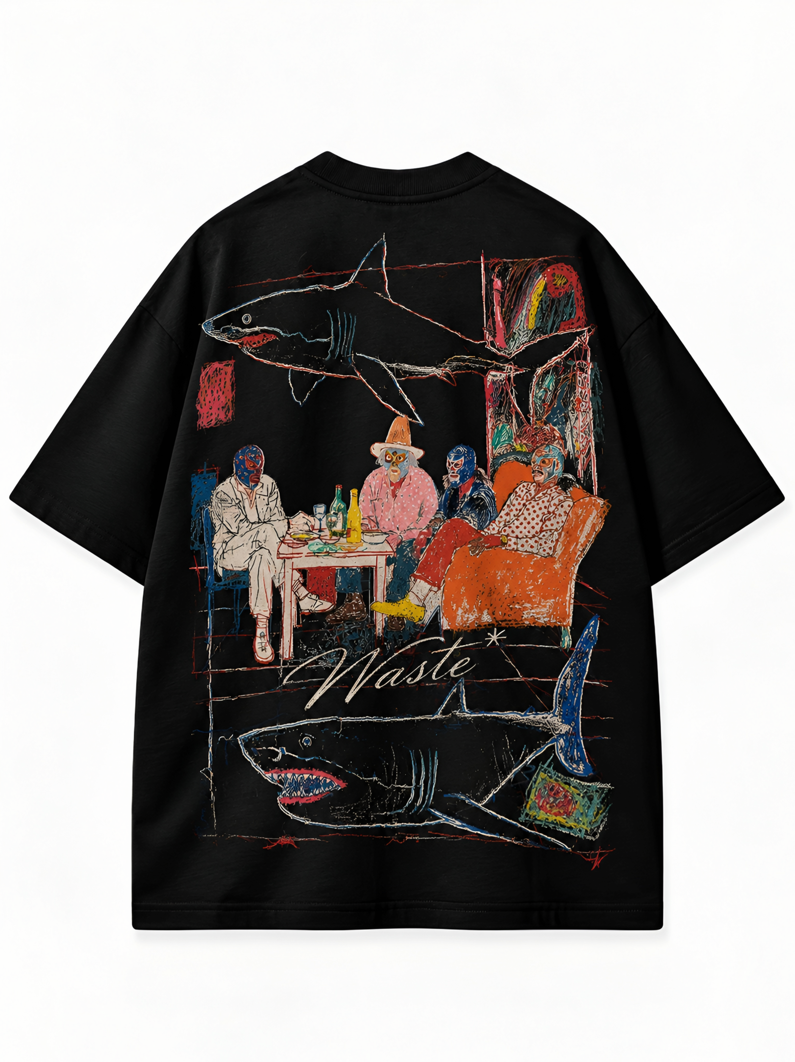 Reflections Heavyweight Graphic Tee — Black