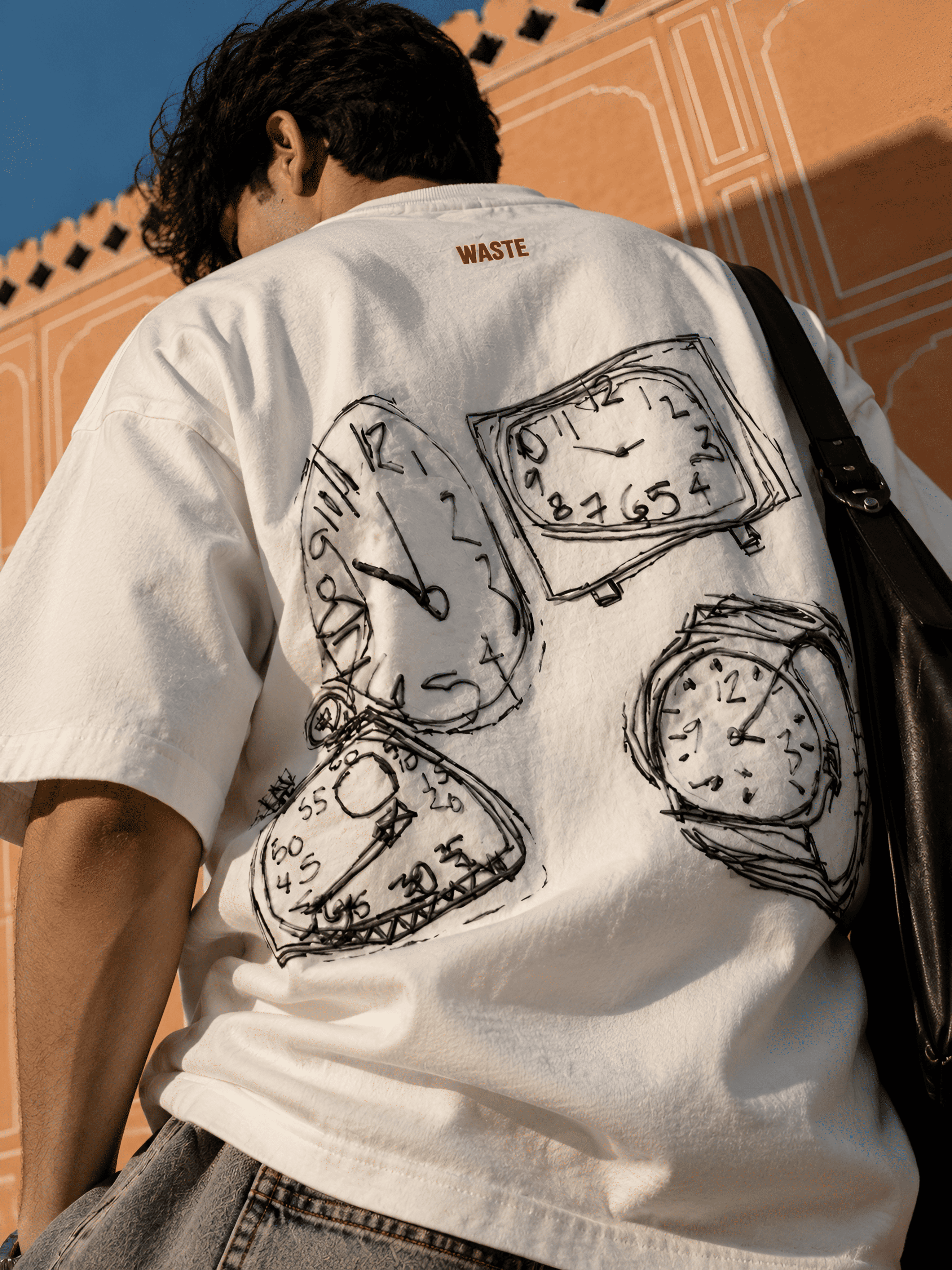 Wastle White Tshirt view 3
