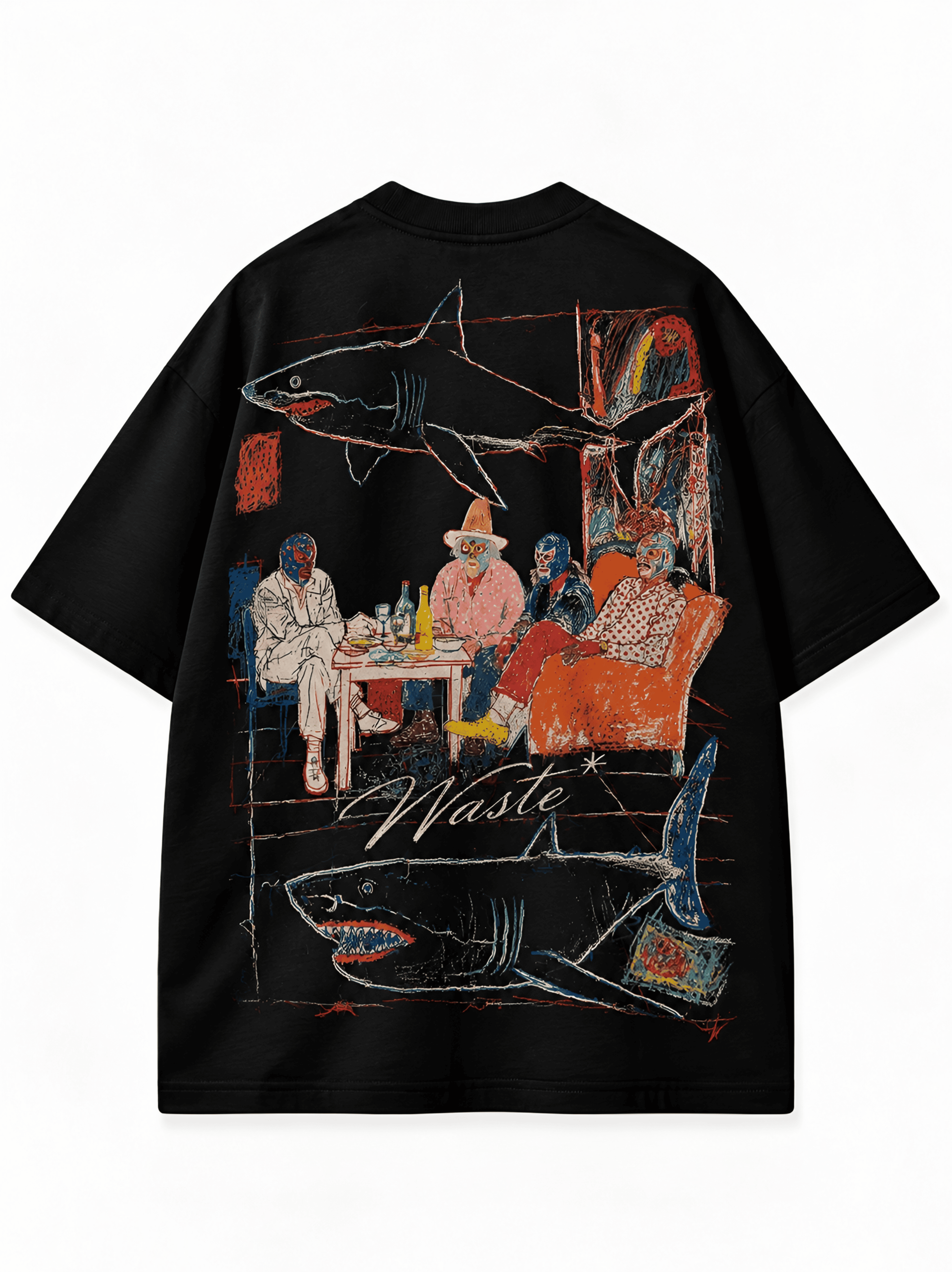 WASTE Black Art Tee view 6