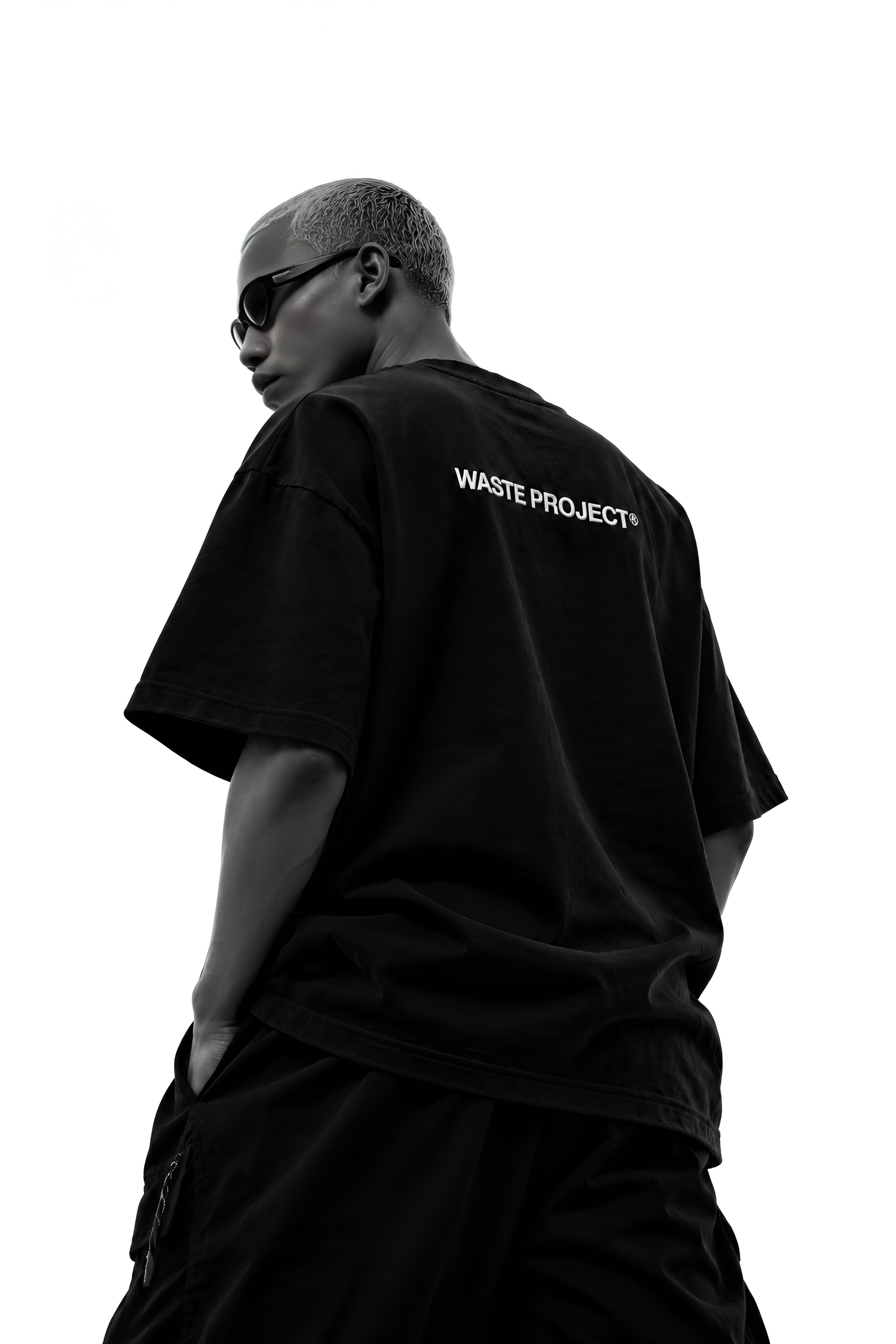 WASTE Crimson Bloom Oversized Tee view 3