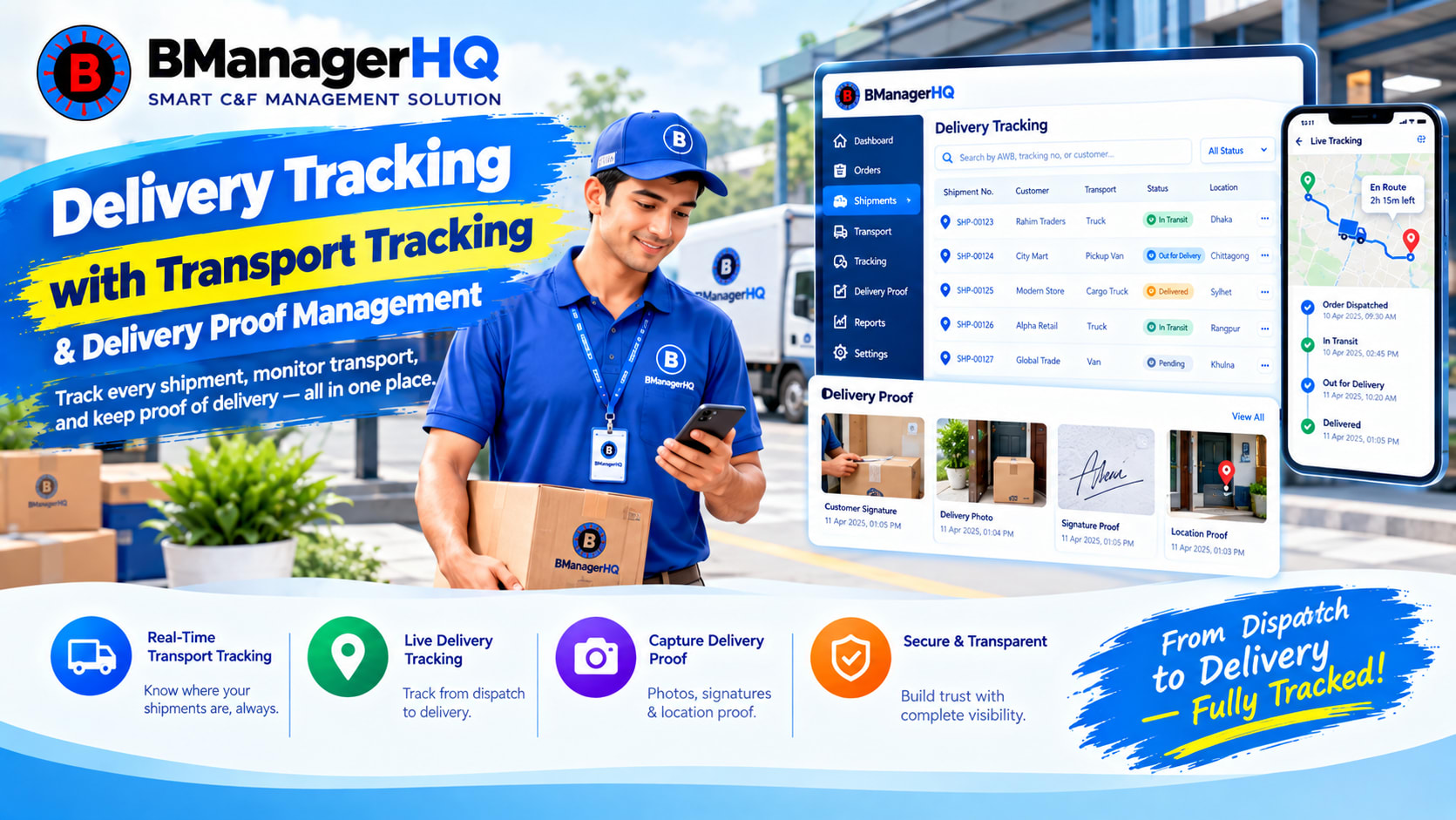 Delivery Tracking & Transport Tracking for C&F Management Software featured image