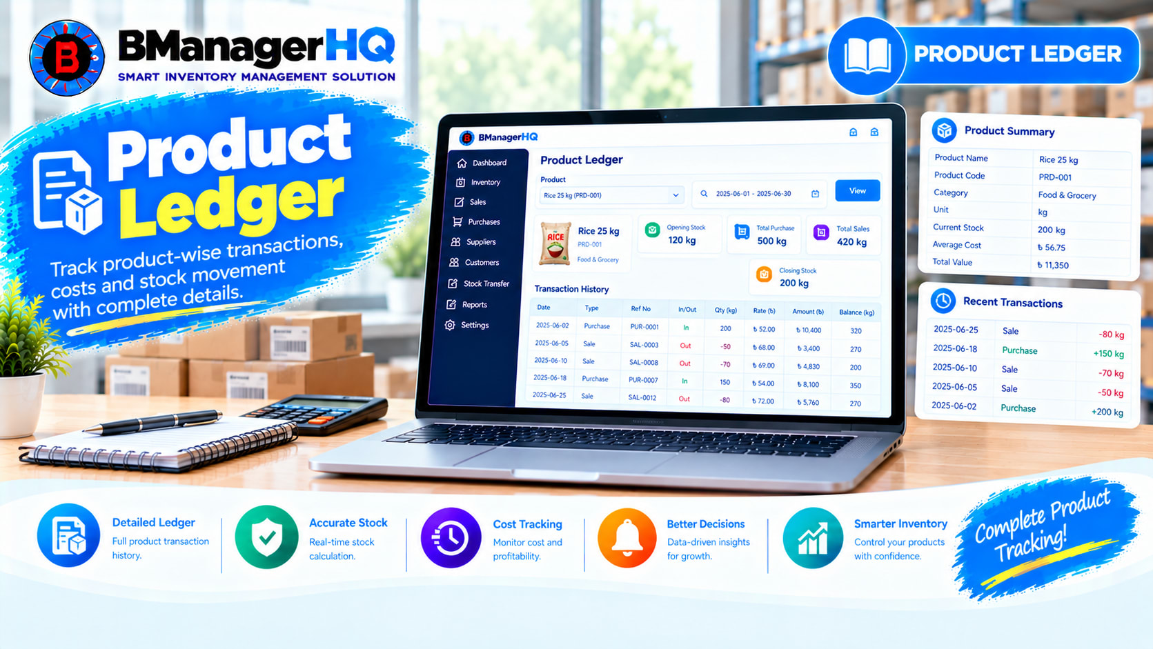 Product Ledger Software | Product Stock History & Inventory Tracking featured image