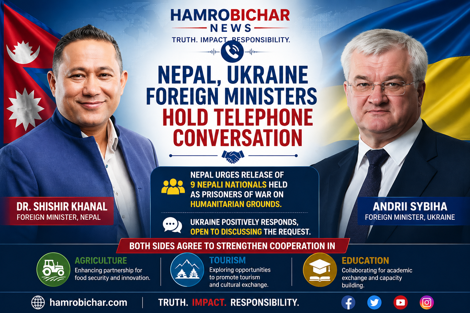 Nepal Urges Ukraine to Release Nine Nepali POWs on Humanitarian Grounds