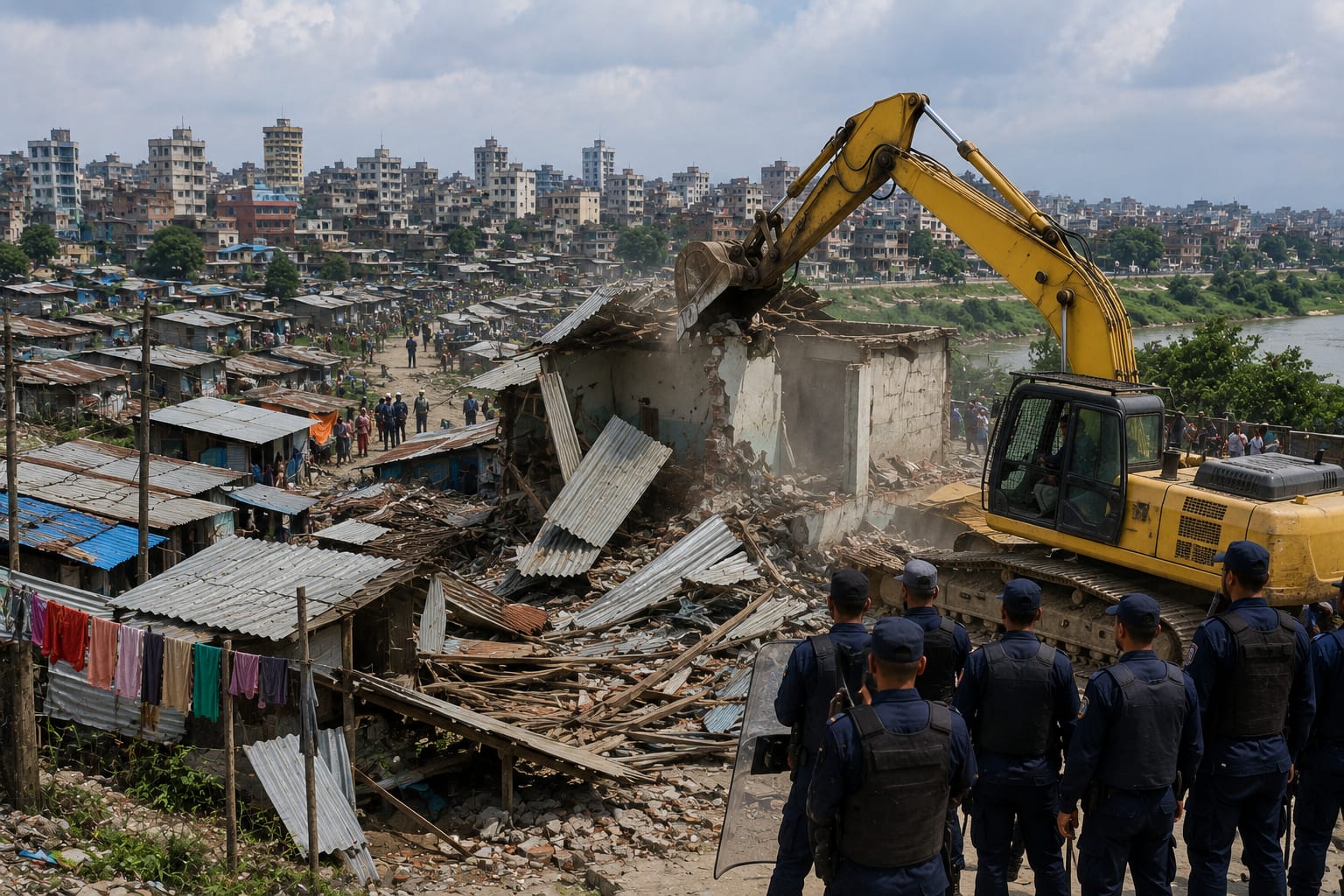 Eviction Drive Reveals Decades of Settlement Expansion on Public Land Across Nepal