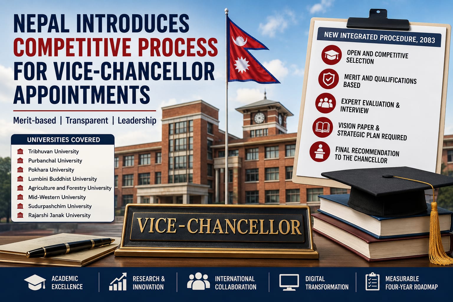 Nepal Opens Competitive Selection Process for Vice-Chancellors in Major Universities