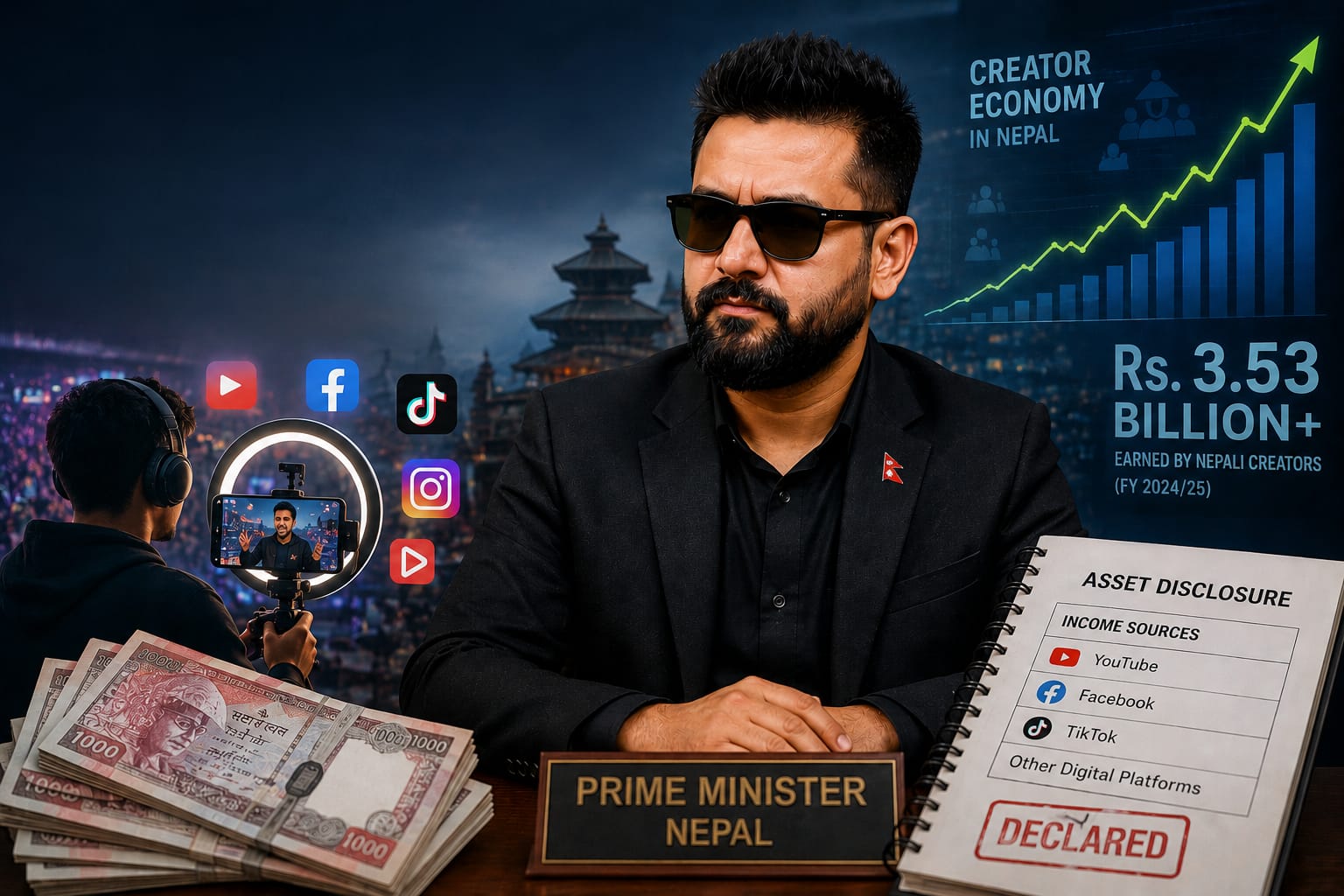 PM Shah’s Asset Disclosure Highlights Nepal’s Rapidly Growing Influencer Economy