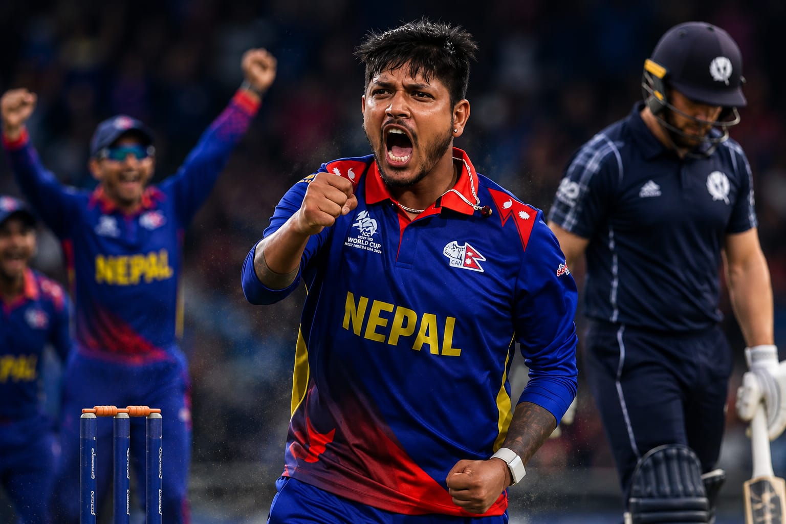 Sandeep Lamichhane’s Four-Wicket Spell Stops Scotland After Munsey’s Explosive Start