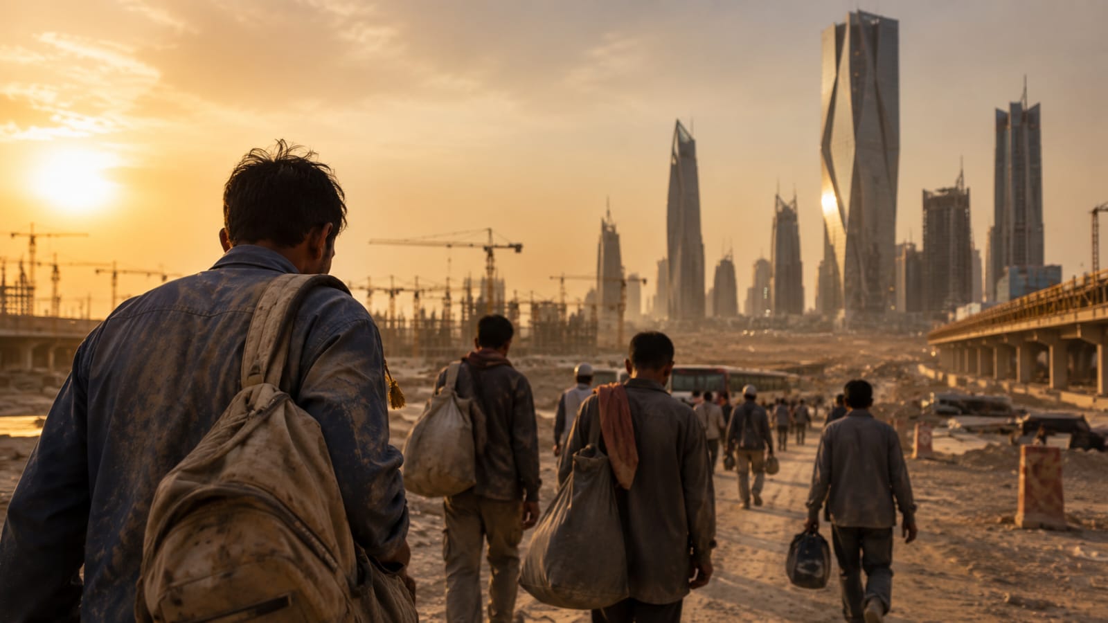 Nepali Workers Return Empty-Handed After Saudi Arabia’s ‘City of the Future’ Project Slows Down