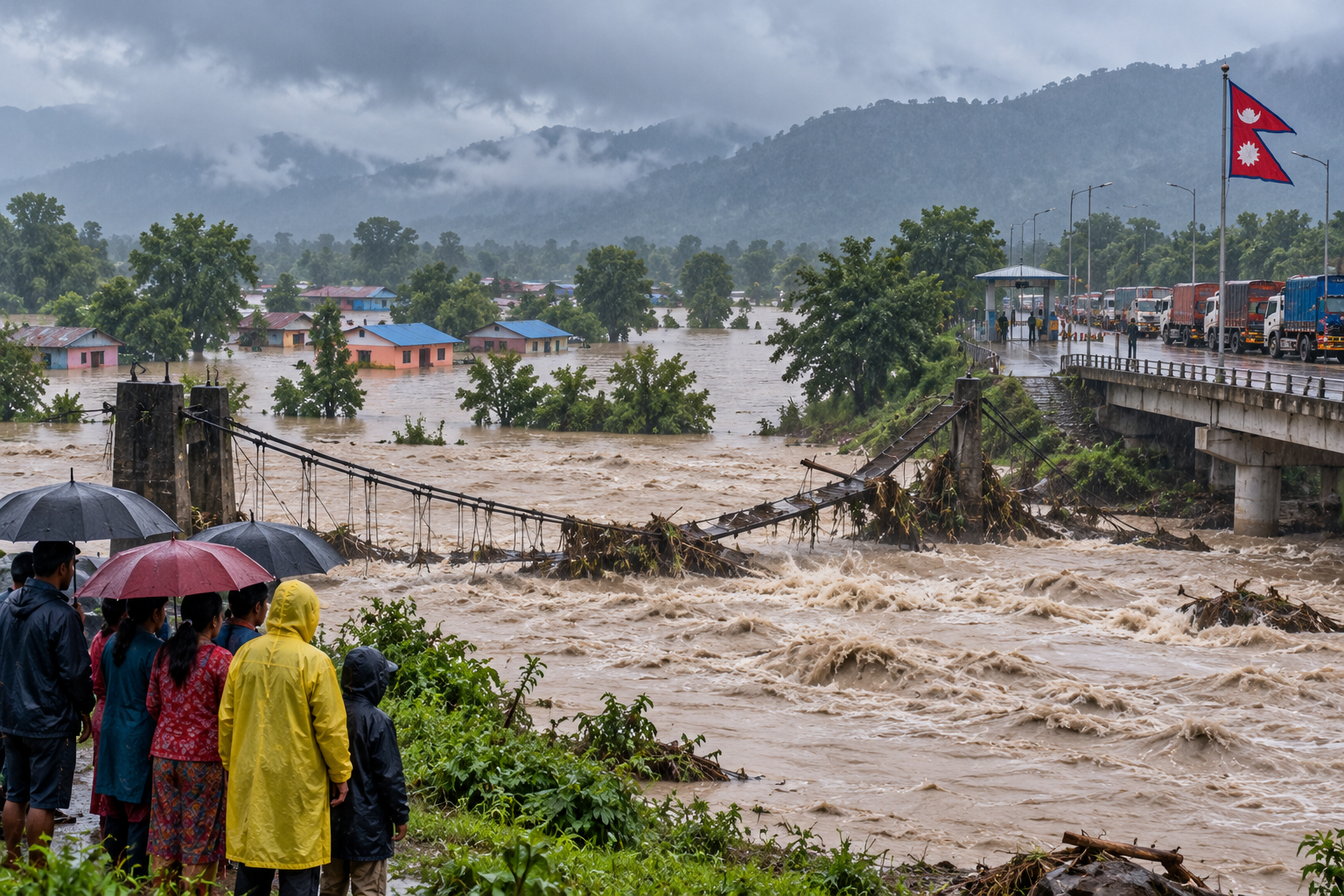 Continuous Rain Raises Flood and Inundation Risk in Kanchanpur
