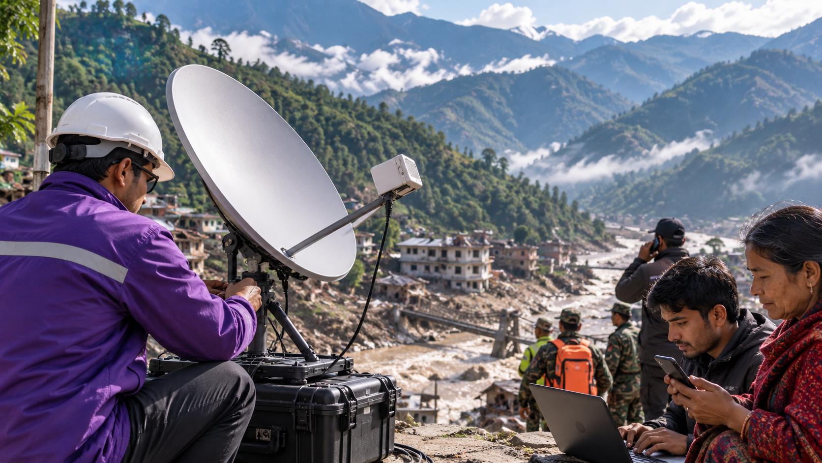 Ncell Brings Satellite Connectivity to Flood-Hit Areas to Support Rescue and Relief