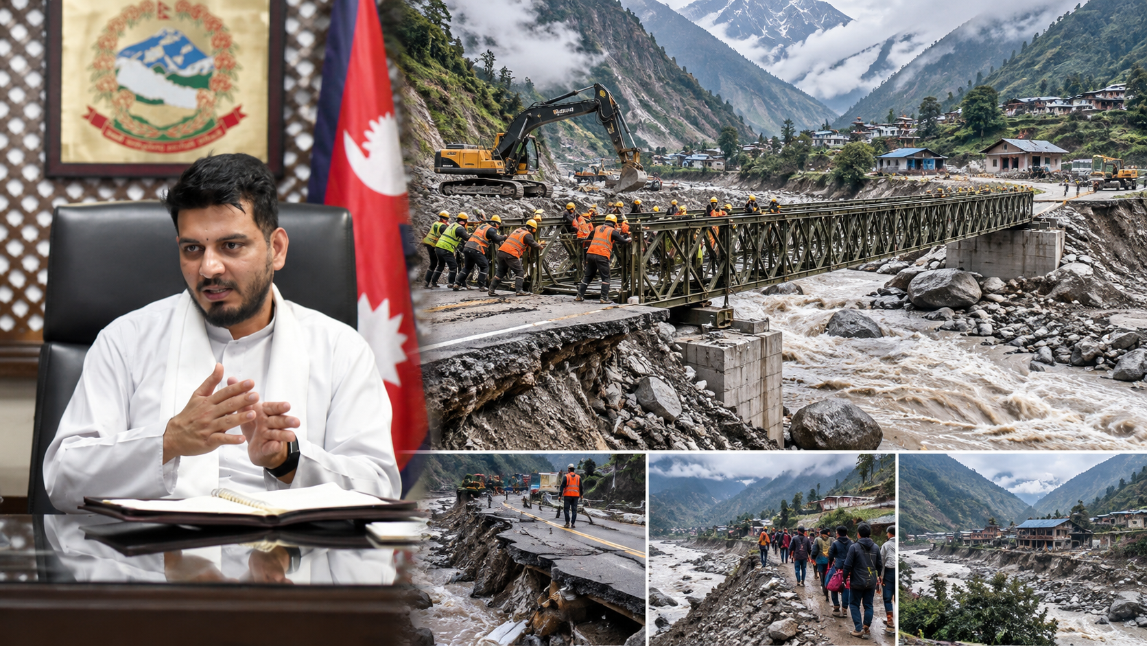 Nepal Plans Safer Settlements and Major Infrastructure Rebuild After Bhotekoshi Floods