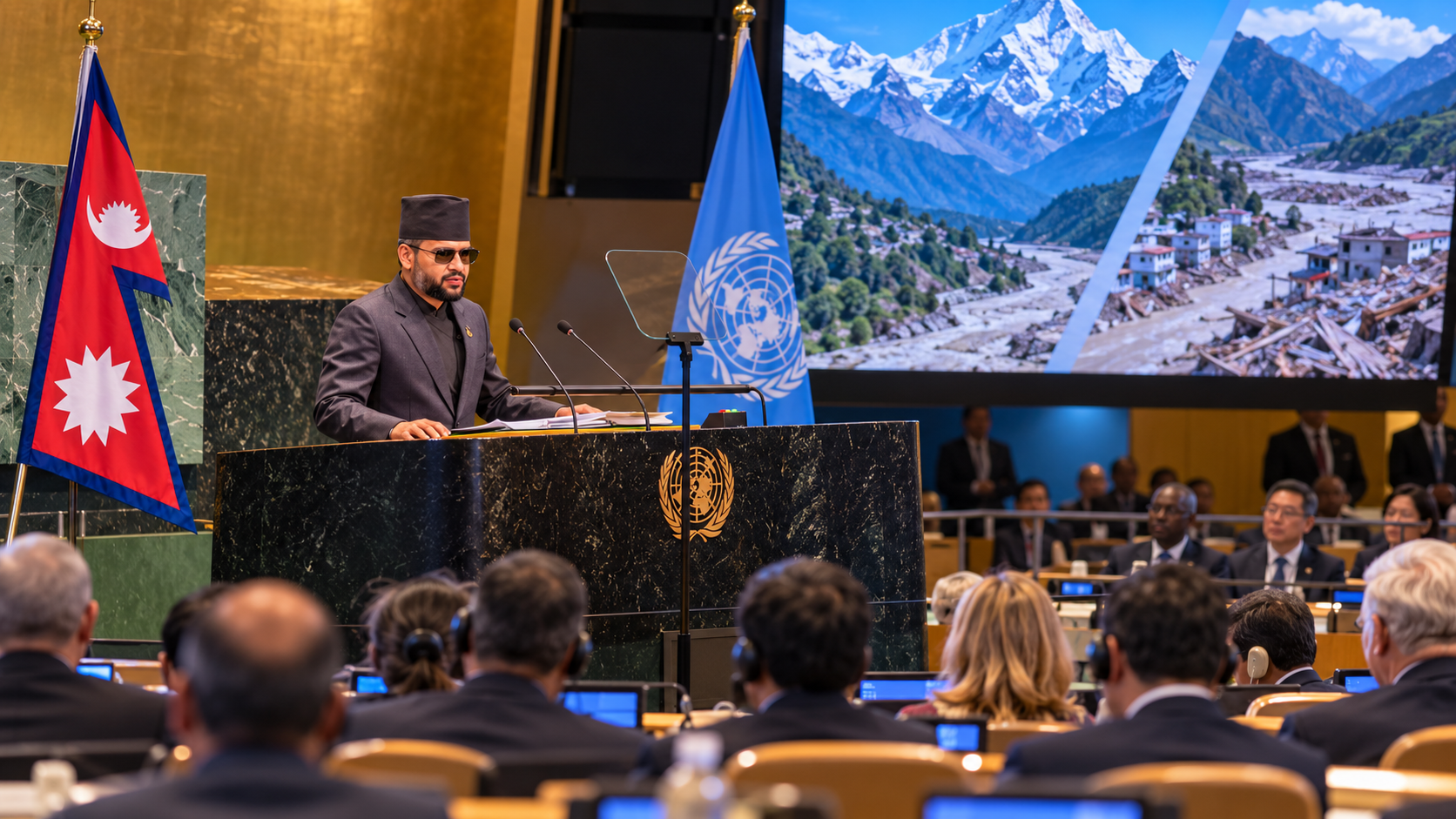 Balendra Shah Takes Nepal’s Climate Justice Case to UN General Assembly