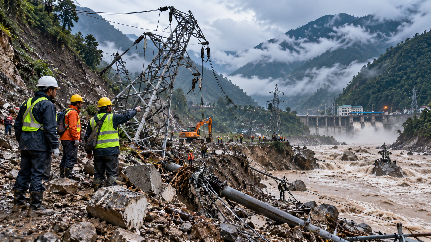 Floods and Landslides Disrupt Nepal’s Power System, Affecting 1,303 MW