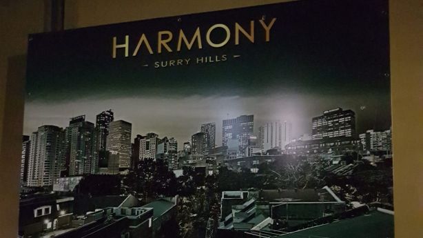 Photo of the Harmony development advertisement.