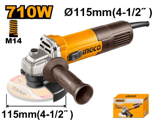 INGCO 4-1/2" Angle Grinder 710w AG7118