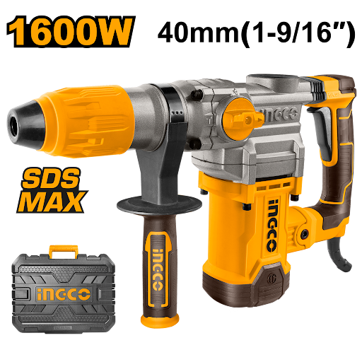 INGCO 40mm SDS Max Rotary Hammer 1600w RH1600388