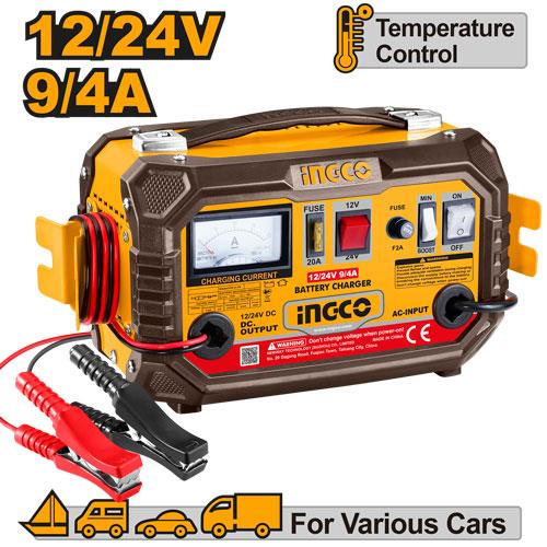 INGCO 9/4A Battery Charger 12/24v