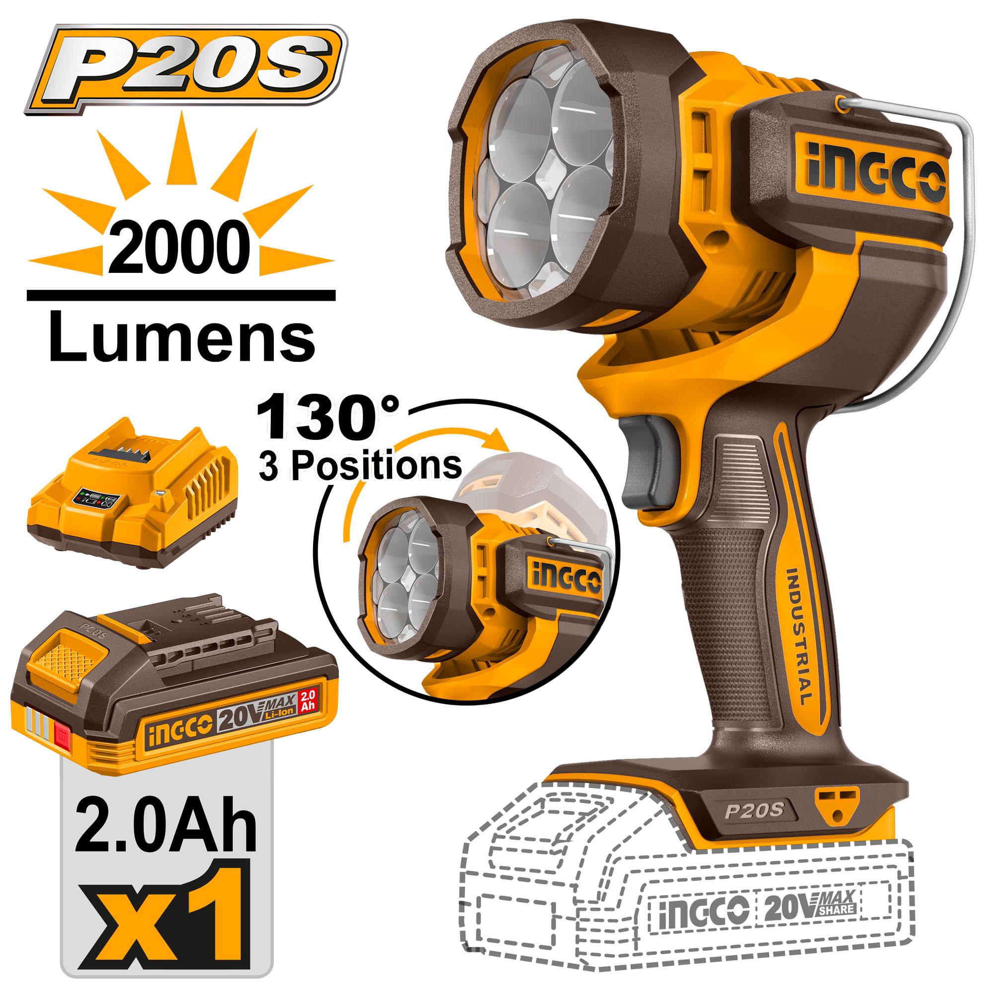 INGCO Cordless Work Lamp CWLI20881