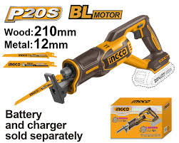 INGCO 20v Cordless Brushless Reciprocating Saw CRSLI2108