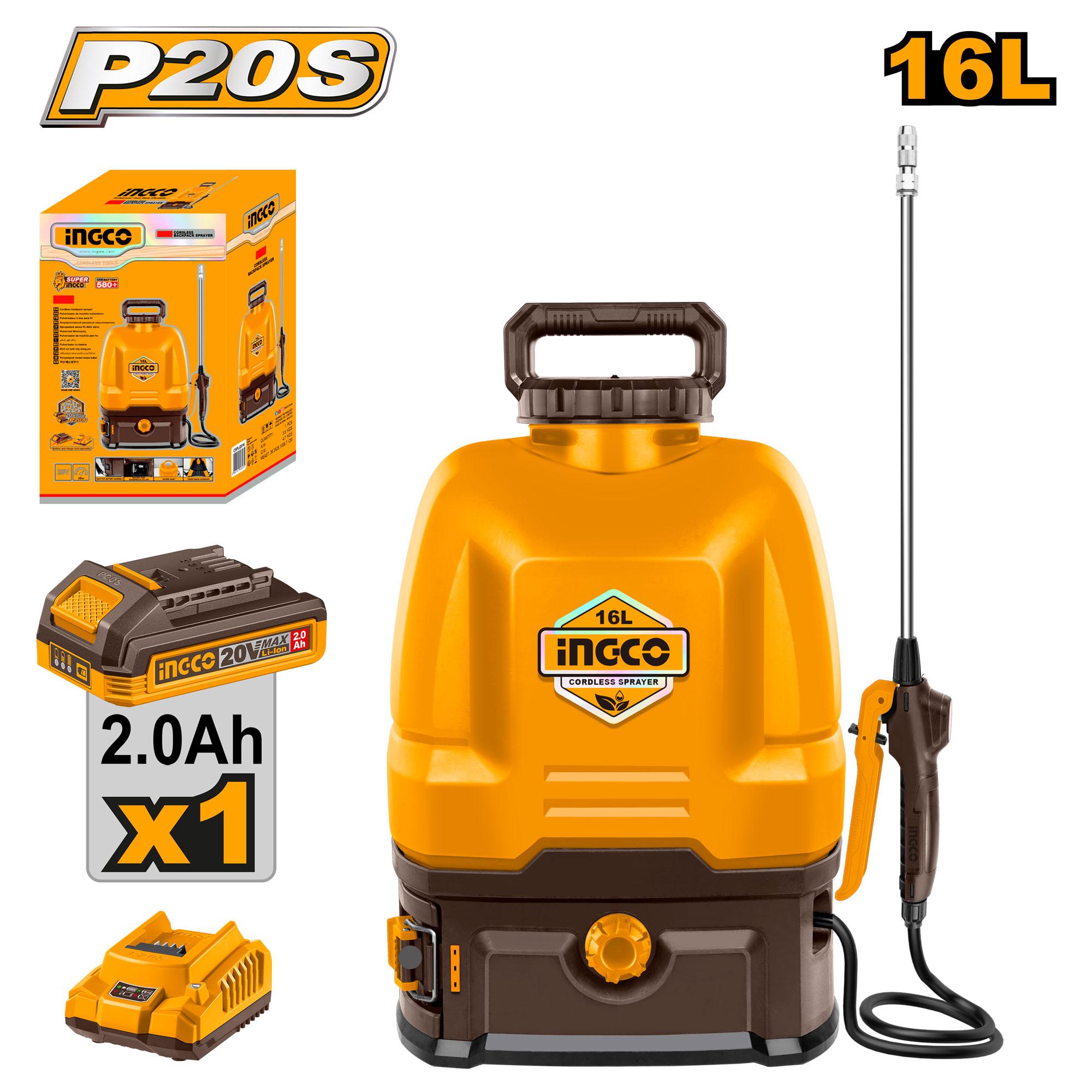 INGCO Cordless Knapsack Sprayer CSPLI20162
