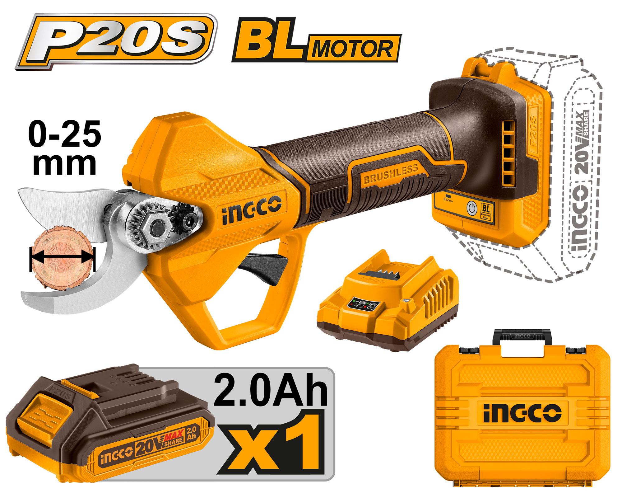 INGCO Cordless Guage Straight Shear CSSLI202581
