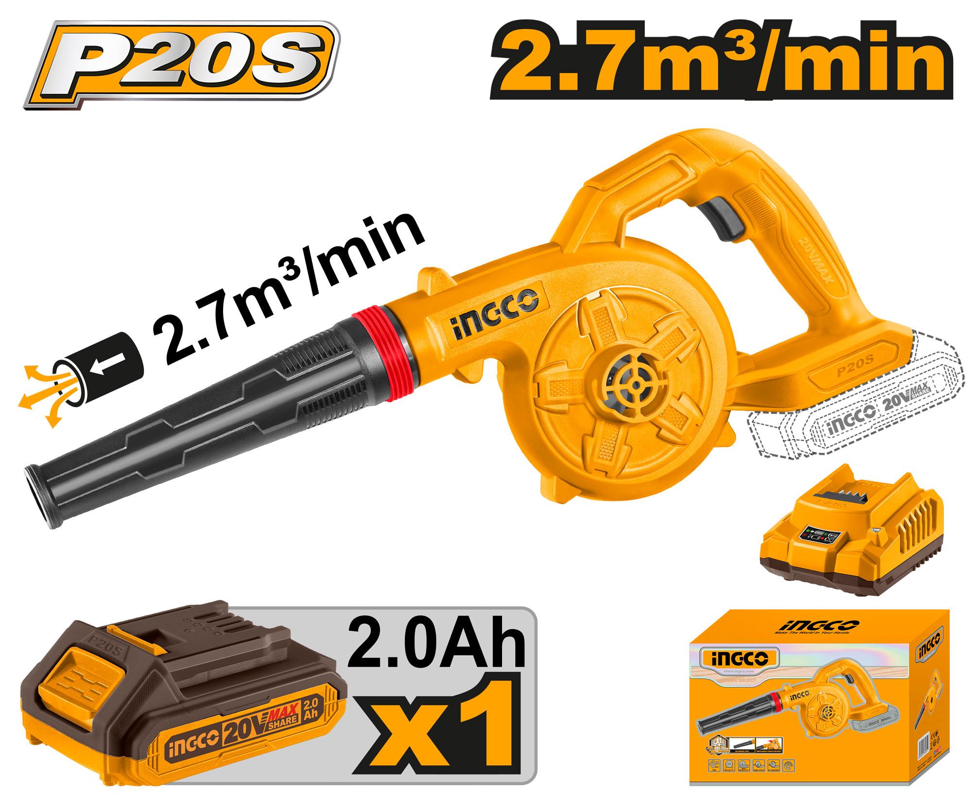 INGCO 20v Cordless Blower CABLI200281