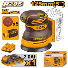 INGCO 20v Cordless Random Orbit Sander 5" CROSLI20021