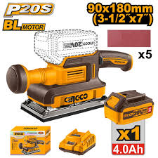 INGCO 20v Cordless Finishing Sander CFSLI20311