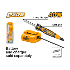 INGCO 20v Cordless Soldering Iron CSILI2001