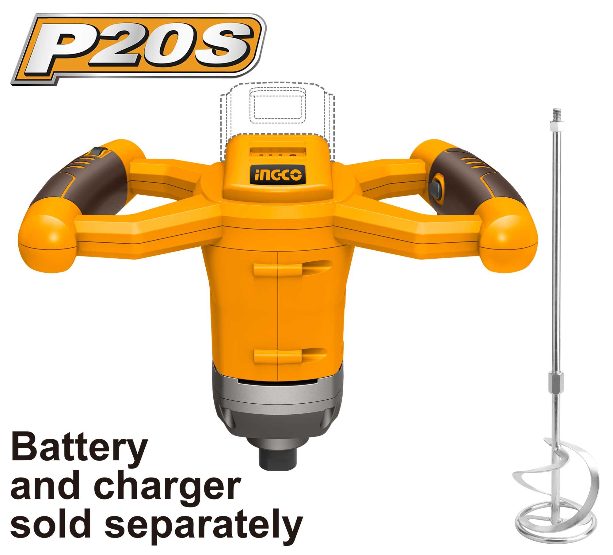 INGCO 20v Cordless Paint Mixer MXLI2001