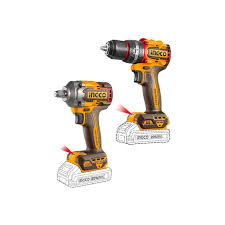 INGCO 20v Cordless 2pcs Combo Kit ( Impact Drill and Impact Wrench ) CKLI20275