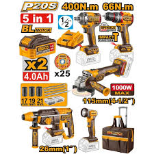INGCO 5pcs Cordless Combo Kit CKLI20595