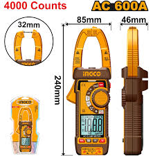 INGCO Digital Clamp Meter AC 600A DCM66001
