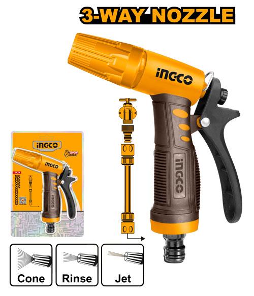 INGCO 3-Way Plastic Sprayer Nozzle HWSG032