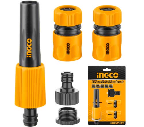 INGCO 5 Piece Twist Nozzle Set HHCS05122