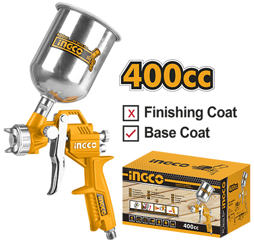 INGCO Air Spray Gun 400cc (Up-Cup) ASG4041