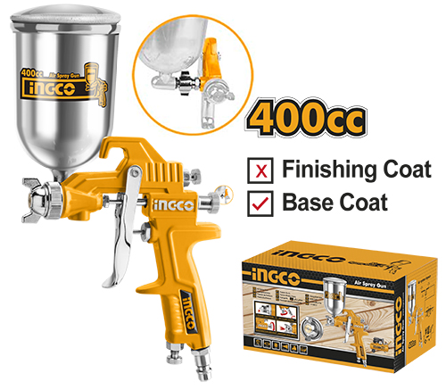 INGCO Air Spray Gun 400cc (Up-Cup) ASG4042