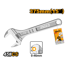 INGCO Adjustable Wrench 15" HADW131152