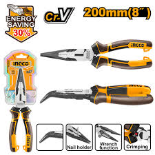 INGCO High Leverage Bent Nose Pliers HHBNP28201