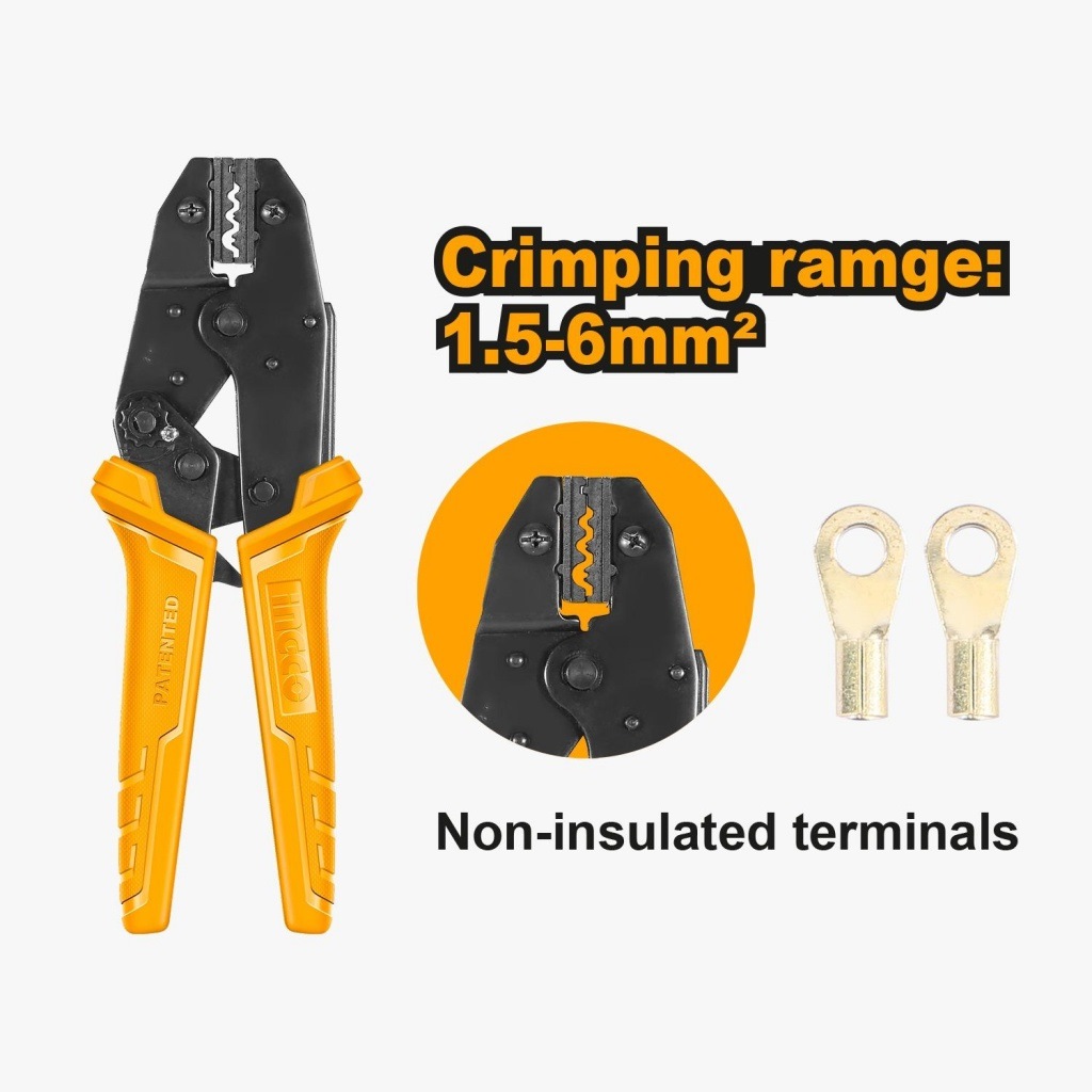 INGCO Ratchet Crimping Plier HRCPL1506