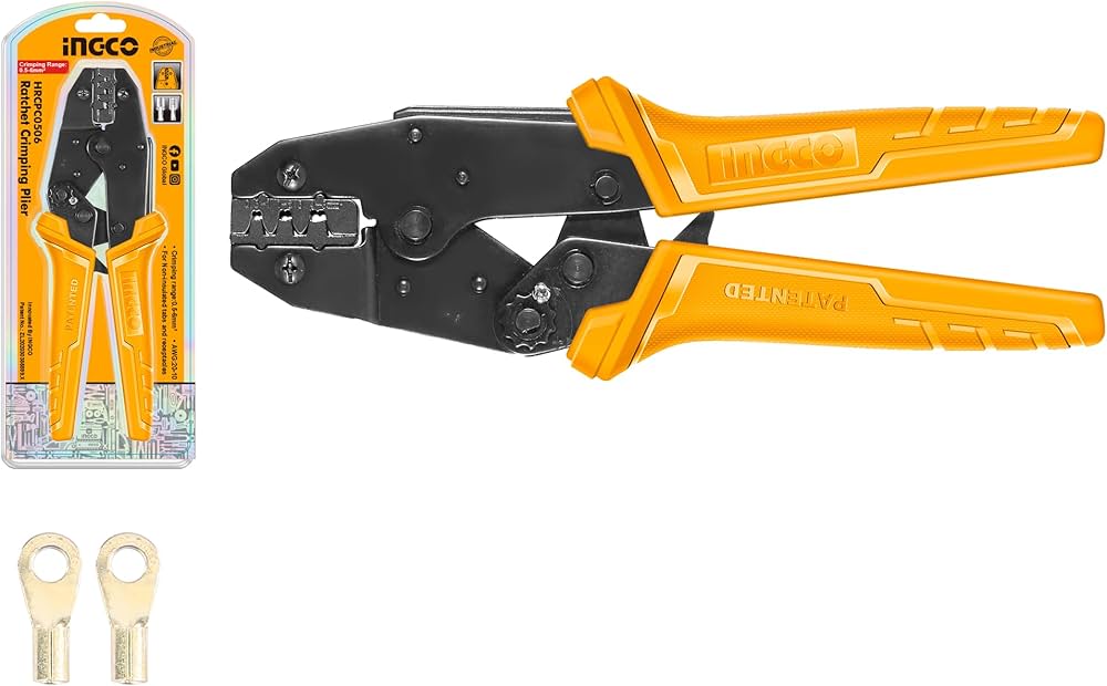 INGCO Ratchet Crimping Plier 9" HRCPC0506