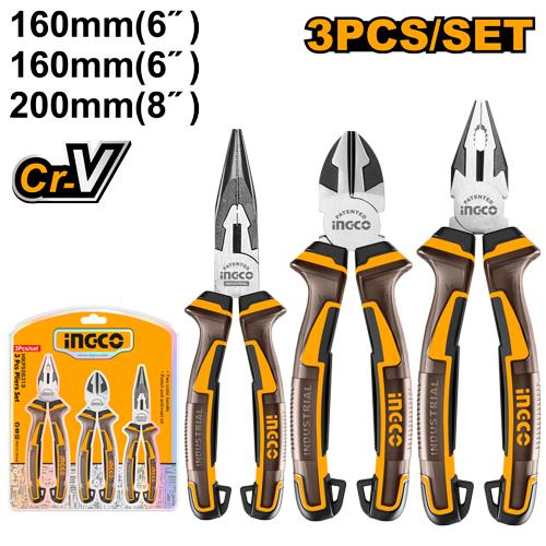 INGCO 3pcs Plier Set HKPS28318