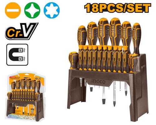 INGCO 18pcs Screwdriver Set HKSD1828