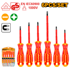 INGCO 6pcs Insulated Screwdriver Set HKISD0608