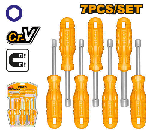 INGCO 7pcs Nut Screwdriver Set HKNSD0701