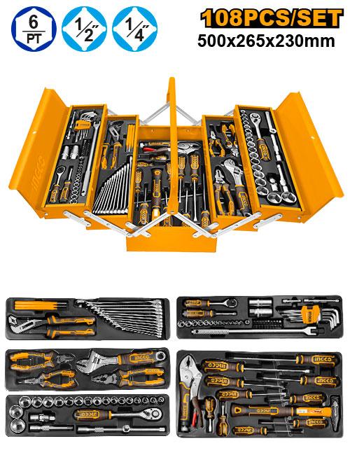 INGCO 108pcs Tool Chest Set HTCS151081