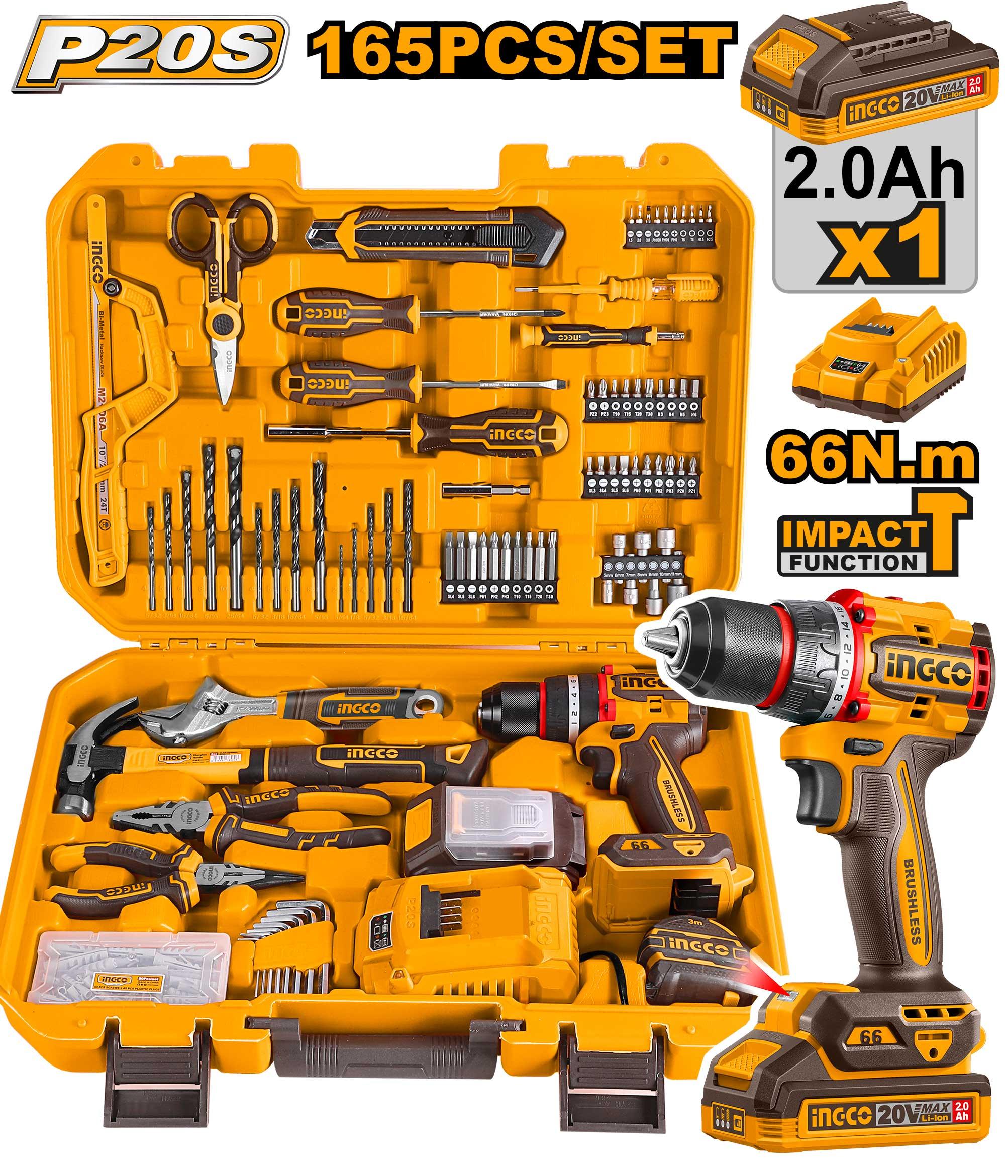 INGCO 165pcs Tool Set HKTHP11651
