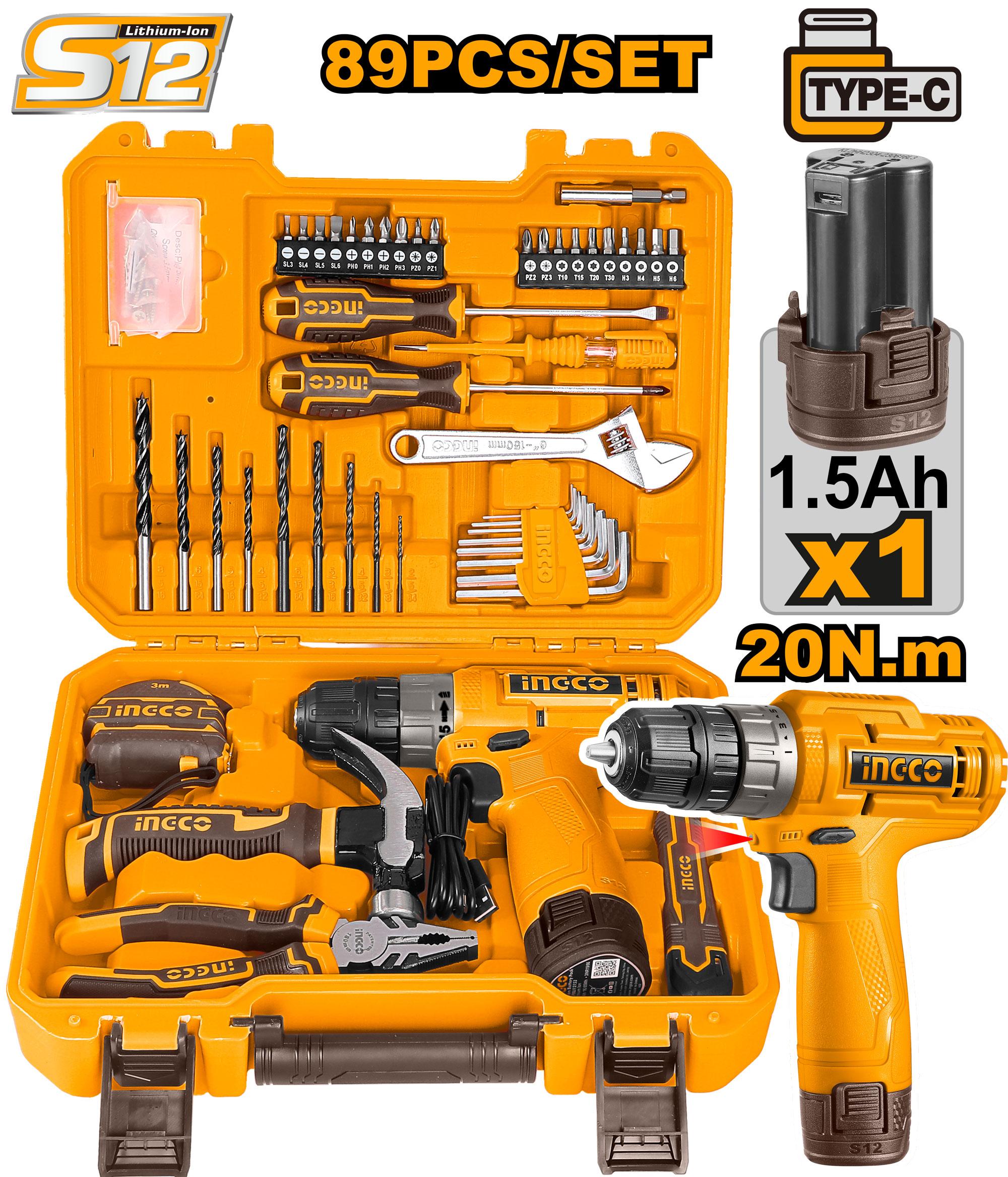 INGCO 89pcs Tool Set HKTHP10891