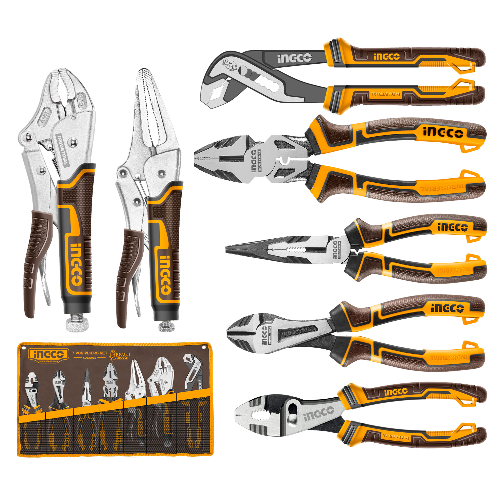 INGCO 7Pcs Plier Set COS23036