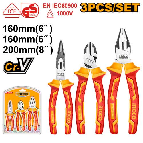 INGCO 3pcs Insulated Plier Set HIKPS28318